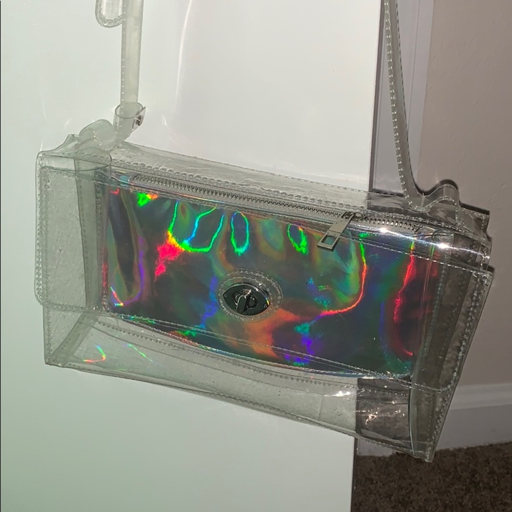 Clear purse! ...With hologram wallet included.